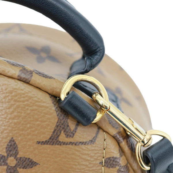 LOUIS VUITTON Palm Springs Mini Monogram Reverse Canvas Backpack Bag Brown