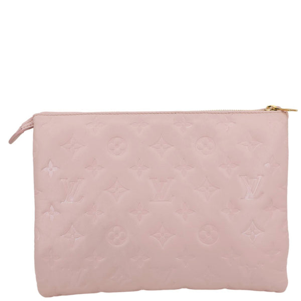 LOUIS VUITTON Coussin PM Monogram Embossed Leather Shoulder Bag Pink