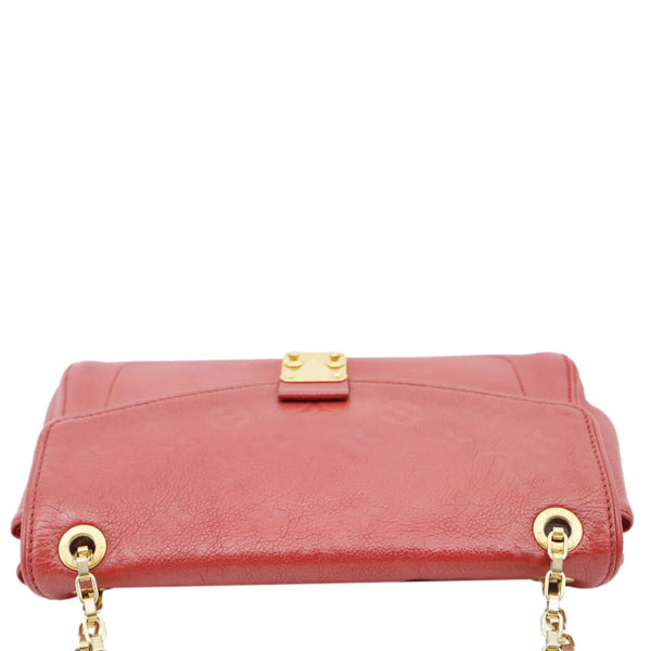 LOUIS VUITTON Saint Germain PM Monogram Empreinte Leather Shoulder Bag Red