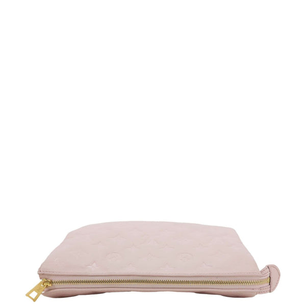 LOUIS VUITTON Coussin PM Monogram Embossed Leather Shoulder Bag Pink