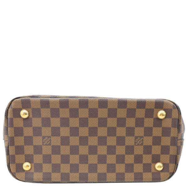 LOUIS VUITTON Belmont Damier Ebene Tote Bag Brown