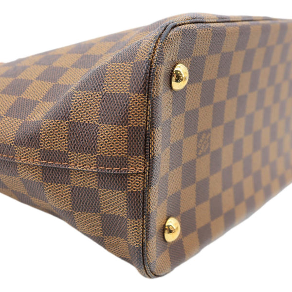 LOUIS VUITTON Belmont Damier Ebene Tote Bag Brown