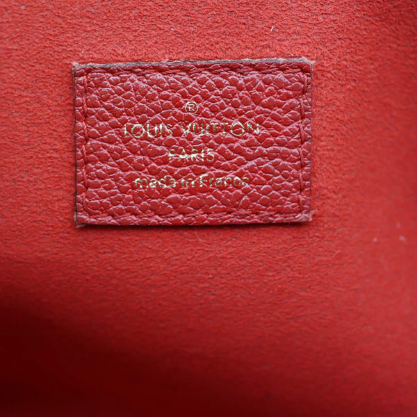 LOUIS VUITTON Saint Germain PM Monogram Empreinte Leather Shoulder Bag Red