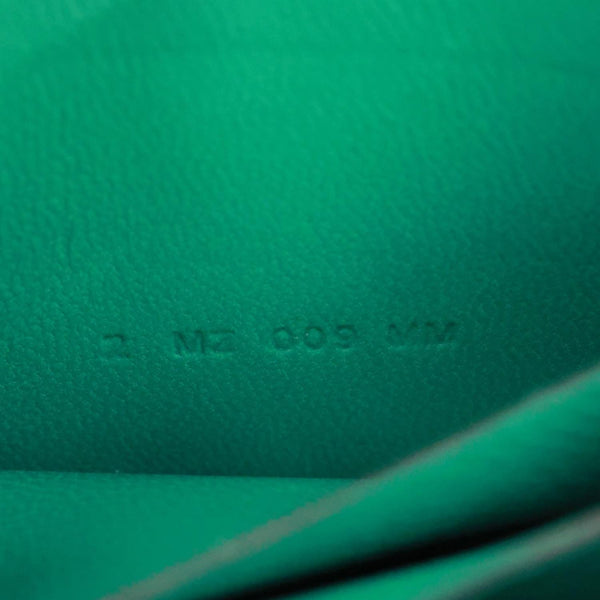 HERMES Constance Slim Grained Calfskin Leather Wallet Vert Vertigo