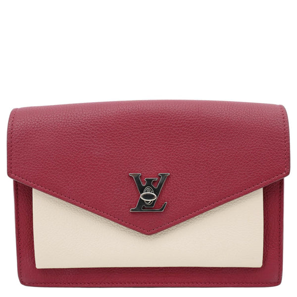 LOUIS VUITTON Mylockme Leather Chain Crossbody Bag Bicolor