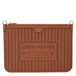 LOUIS VUITTON Neverfull Inside Out MM Calfskin Leather Pochette Brown