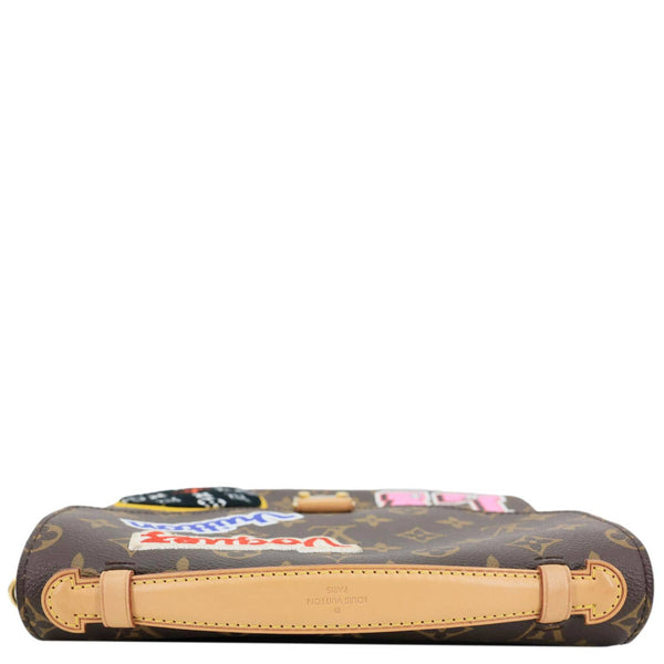 LOUIS VUITTON Metis Pochette Patches Monogram Canvas Crossbody Bag Brown