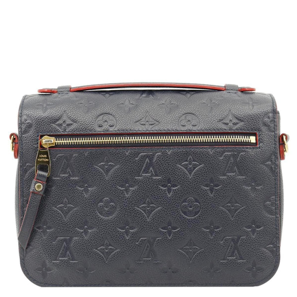 LOUIS VUITTON Metis Pochette Empreinte Leather Crossbody Bag Navy Blue