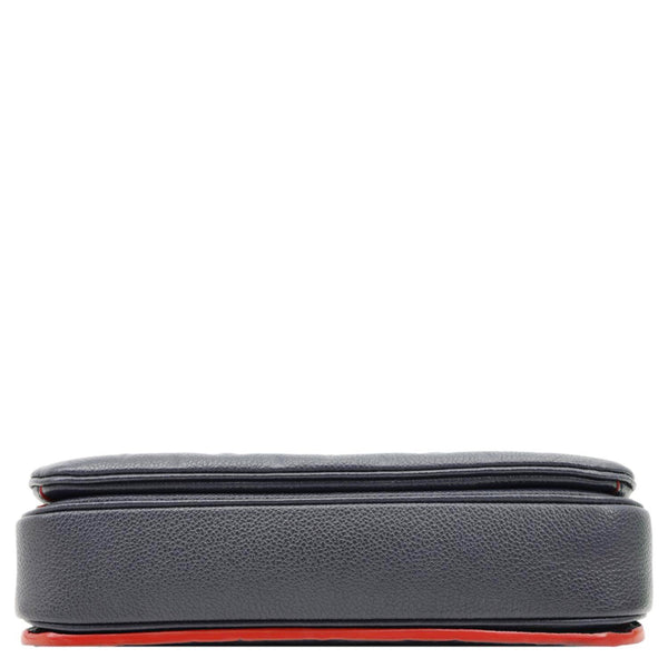 LOUIS VUITTON Metis Pochette Empreinte Leather Crossbody Bag Navy Blue
