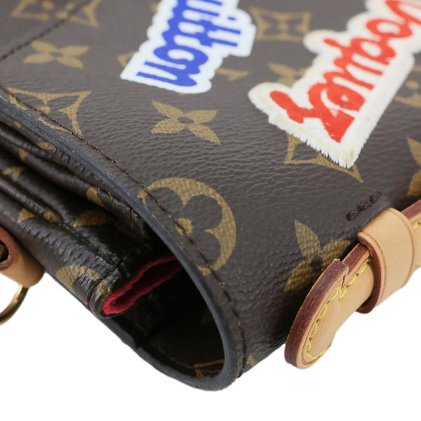 LOUIS VUITTON Metis Pochette Patches Monogram Canvas Crossbody Bag Brown