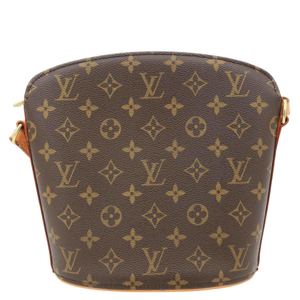 LOUIS VUITTON Drouot Monogram Canvas Shoulder Crossbody Bag Brown