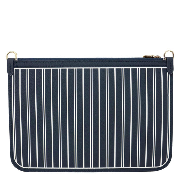 LOUIS VUITTON Neverfull Inside Out MM Calfskin Leather Pochette Navy Blue