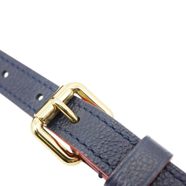 LOUIS VUITTON Metis Pochette Empreinte Leather Crossbody Bag Navy Blue