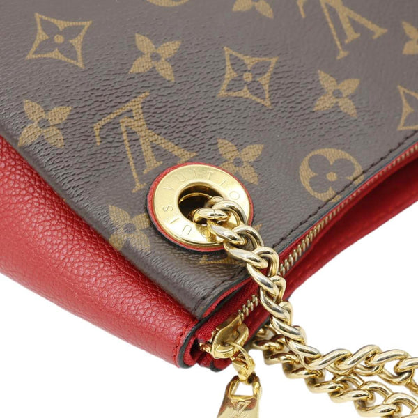 LOUIS VUITTON Surene BB Monogram Canvas Shoulder Bag Red