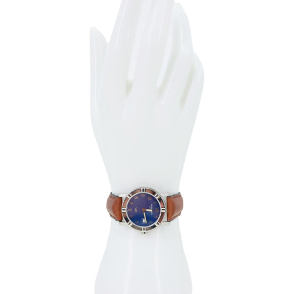Raymond Weil Vintage W1 3001 Parsifal Blue Dial Women's Quartz Date Watch 30mm