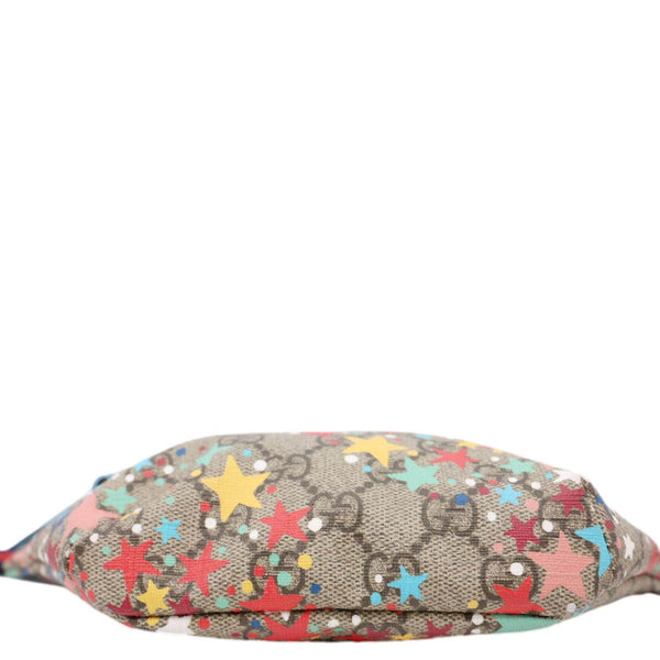 GUCCI Kids Web GG Supreme Stars Canvas Belt Bag Beige 502095