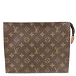 LOUIS VUITTON Toiletry Pouch 26 Monogram Canvas Clutch Brown