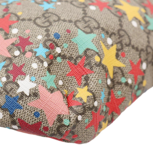 GUCCI Kids Web GG Supreme Stars Canvas Belt Bag Beige 502095