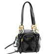 PRADA Dangle Mini Calfskin Leather Top Handle Bag Black