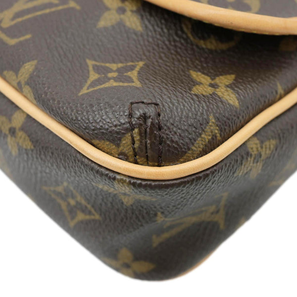 LOUIS VUITTON Tikal PM Monogram Canvas Shoulder Bag Brown