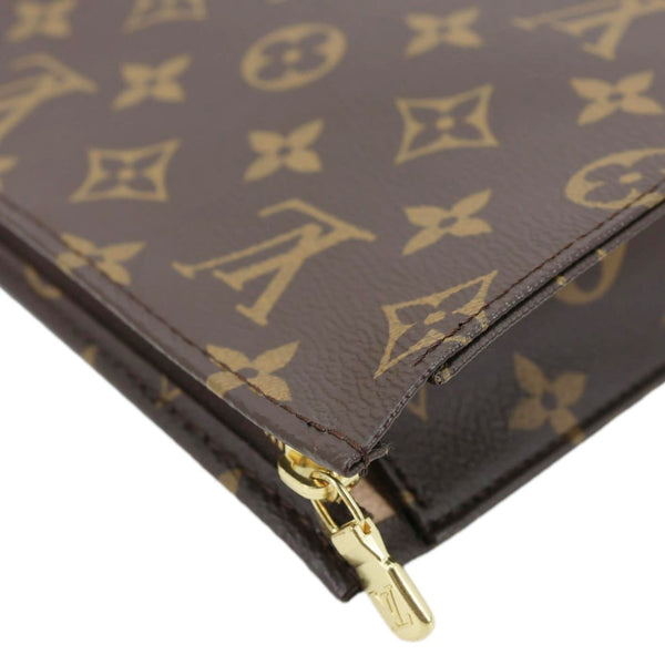 LOUIS VUITTON Toiletry Pouch 26 Monogram Canvas Clutch Brown