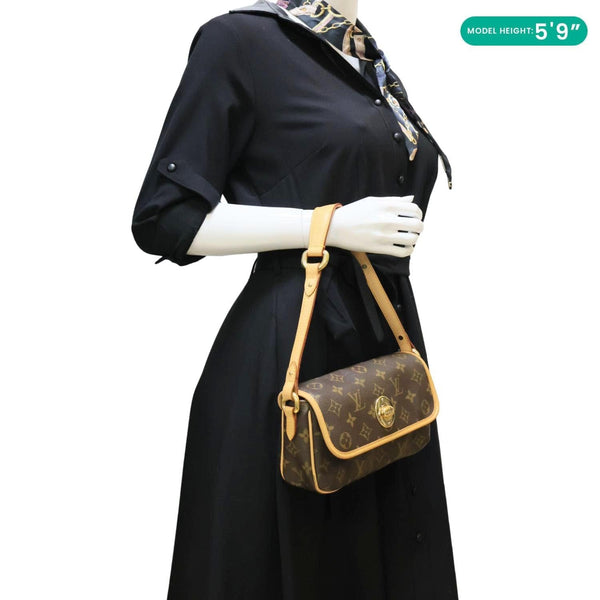 LOUIS VUITTON Tikal PM Monogram Canvas Shoulder Bag Brown