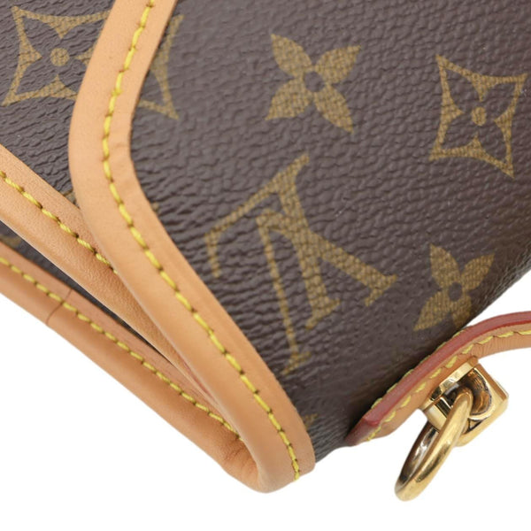 LOUIS VUITTON Ivy Monogram Canvas Crossbody Bag Brown