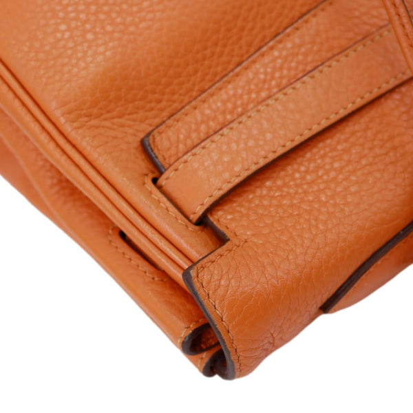 HERMES Kelly 32 Togo Leather Tote Shoulder Bag Orange