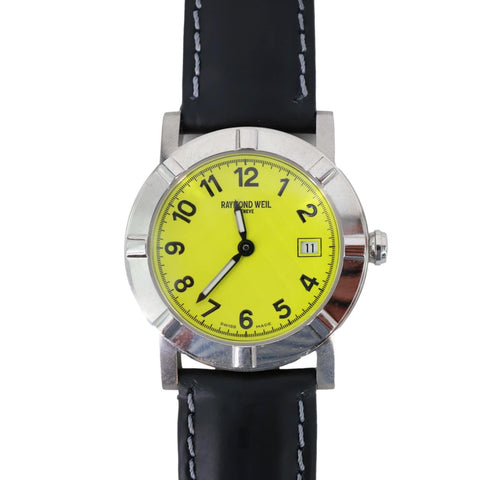 Raymond Weil Vintage W1 3030 Parsifal Yellow Dial Women's Quartz Watch 30mm