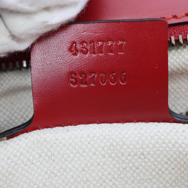 GUCCI GG Marmont Knight Medium Calfskin Leather Chain Shoulder Bag Red 431777