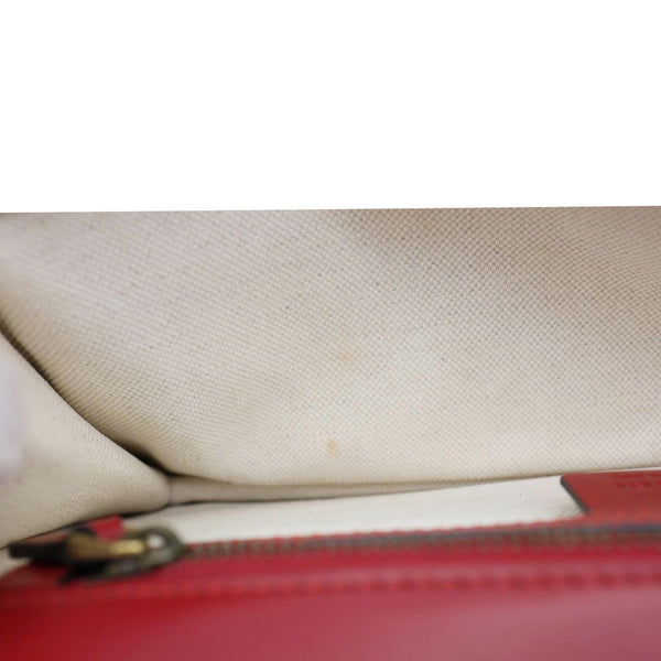 GUCCI GG Marmont Knight Medium Calfskin Leather Chain Shoulder Bag Red 431777