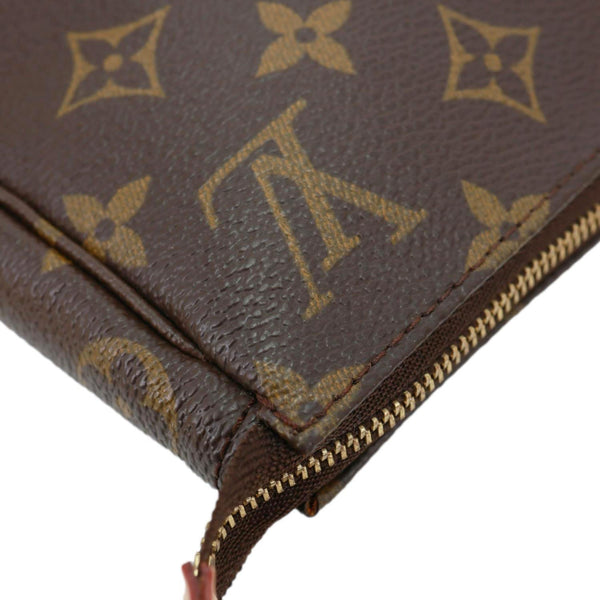 LOUIS VUITTON Pochette Accessoires Monogram Canvas Pouch Brown