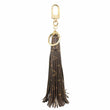 LOUIS VUITTON Monogram Canvas Tassel Bag Charm Brown