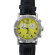 RAYMOND WEIL Vintage W1 6800 Parsifal Chronograph Yellow Dial Watch 35mm
