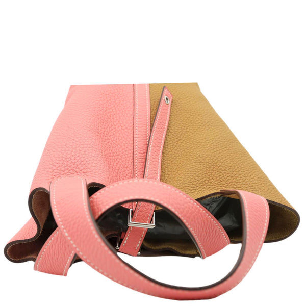 HERMES Picotin Lock 18 Taurillon Clemence Leather Hobo Bag Multicolor