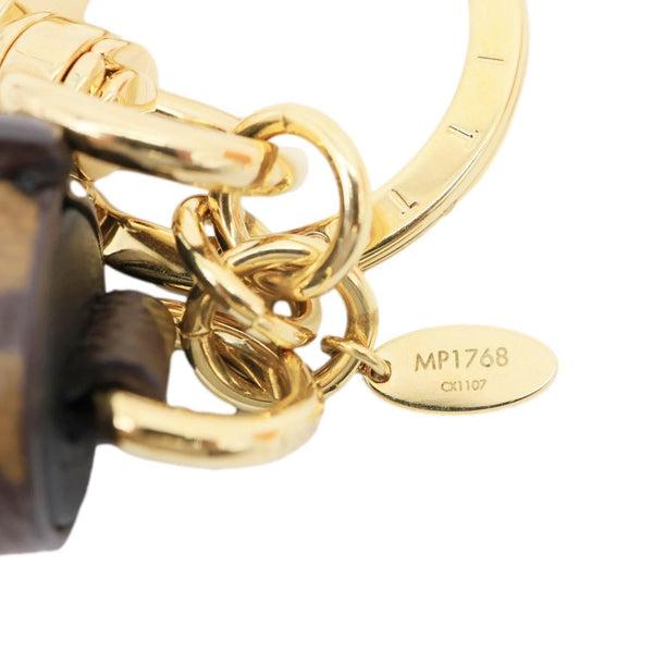 LOUIS VUITTON Monogram Canvas Tassel Bag Charm Brown