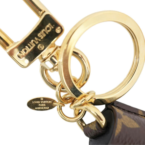 LOUIS VUITTON Monogram Canvas Tassel Bag Charm Brown