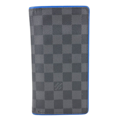 LOUIS VUITTON Brazza Damier Graphite Bifold Wallet Black