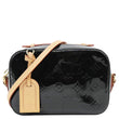 LOUIS VUITTON Santa Monica Monogram Vernis Leather Shoulder Bag Black
