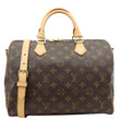 LOUIS VUITTON Speedy 30 Bandouliere Monogram Canvas Crossbody Bag Brown