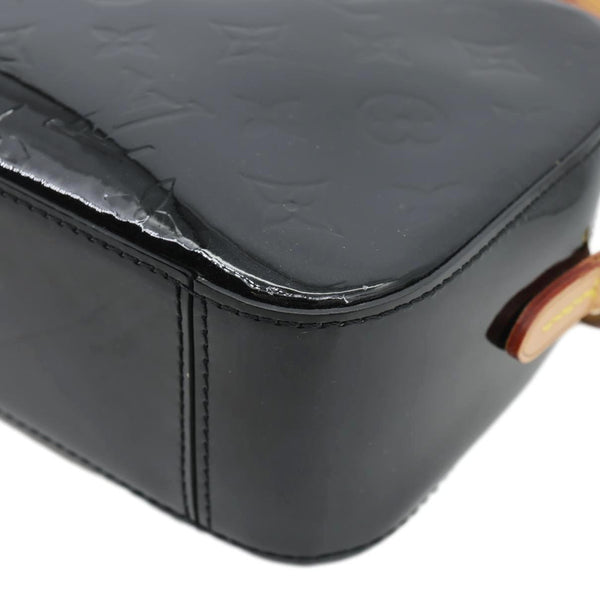 LOUIS VUITTON Santa Monica Monogram Vernis Leather Shoulder Bag Black
