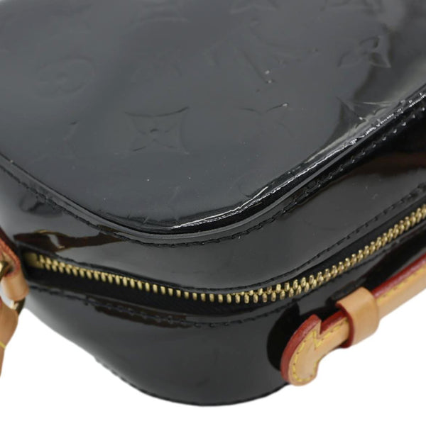 LOUIS VUITTON Santa Monica Monogram Vernis Leather Shoulder Bag Black