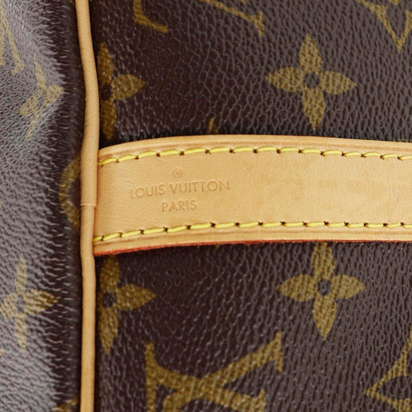 LOUIS VUITTON Speedy 30 Bandouliere Monogram Canvas Crossbody Bag Brown