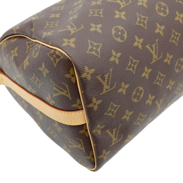 LOUIS VUITTON Speedy 30 Bandouliere Monogram Canvas Crossbody Bag Brown