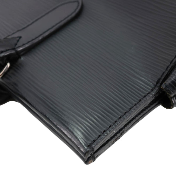 LOUIS VUITTON Marly MM Epi Leather Shoulder Bag Black