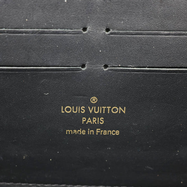 LOUIS VUITTON Twist Veau Satin Monogram Canvas Chain Wallet Brown