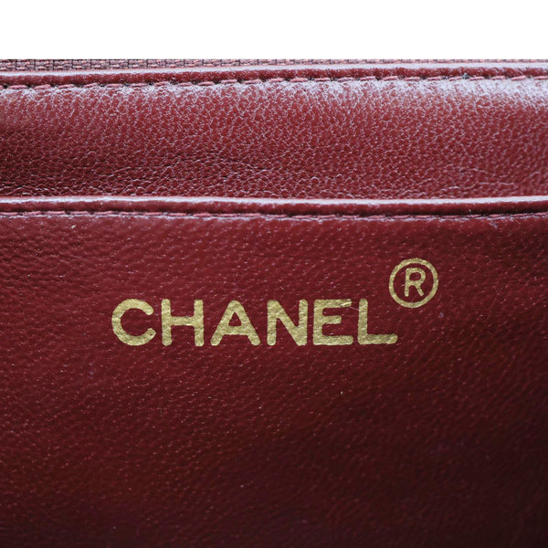 CHANEL Vintage Single Flap Quilted Leather Crossbody Bag Black