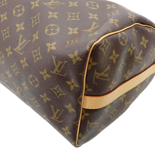 LOUIS VUITTON Speedy 30 Bandouliere Monogram Canvas Crossbody Bag Brown