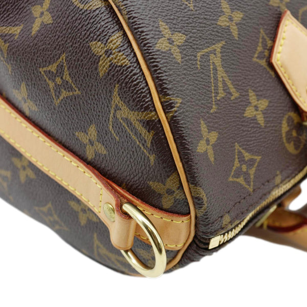 LOUIS VUITTON Speedy 30 Bandouliere Monogram Canvas Crossbody Bag Brown