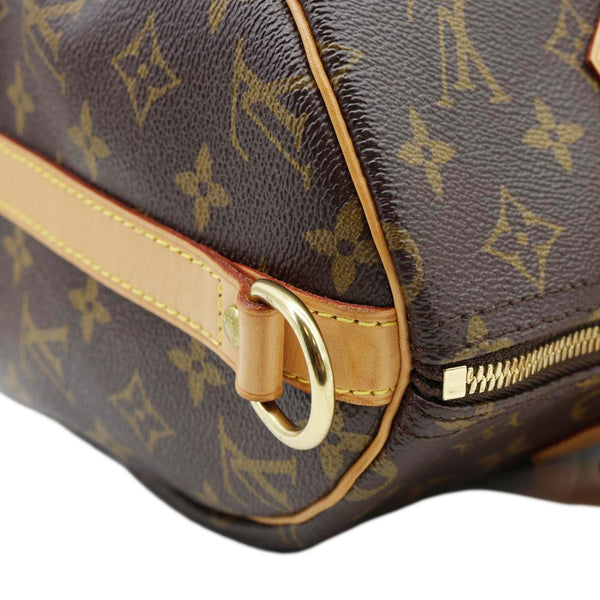 LOUIS VUITTON Speedy 30 Bandouliere Monogram Canvas Crossbody Bag Brown